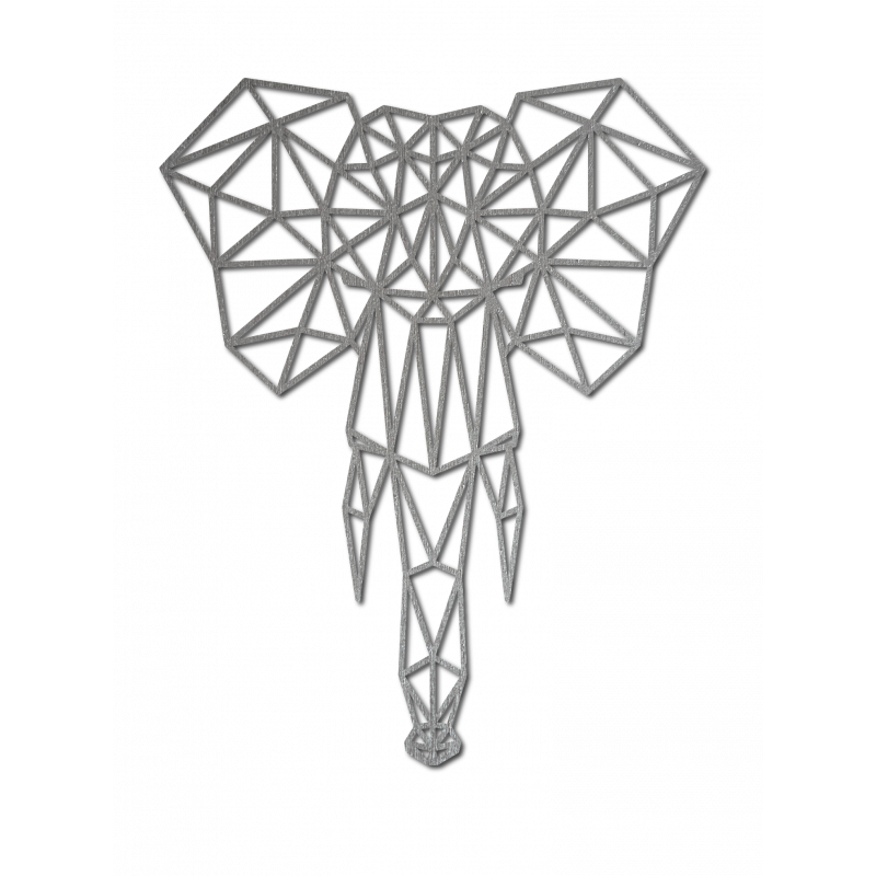 STYLESA Wooden image on plywood elephant PR0238 black