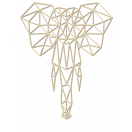 STYLESA Wooden image on plywood elephant PR0238 black STYLESA Wooden image on plywood elephant PR0238 black