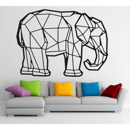 STYLESA Wooden image on plywood elephant PR0239 black