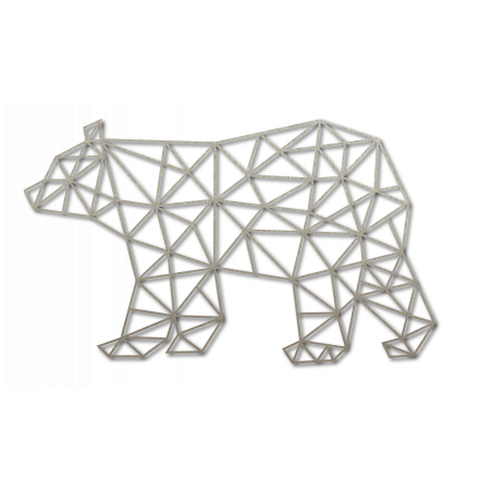 SENTOP Carved picture on the wall of a bear PR0241 black