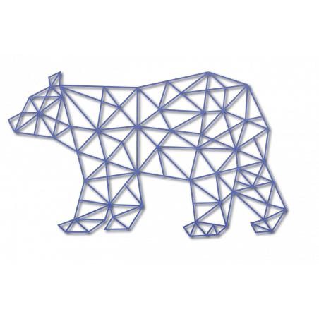 SENTOP Carved picture on the wall of a bear PR0241 black