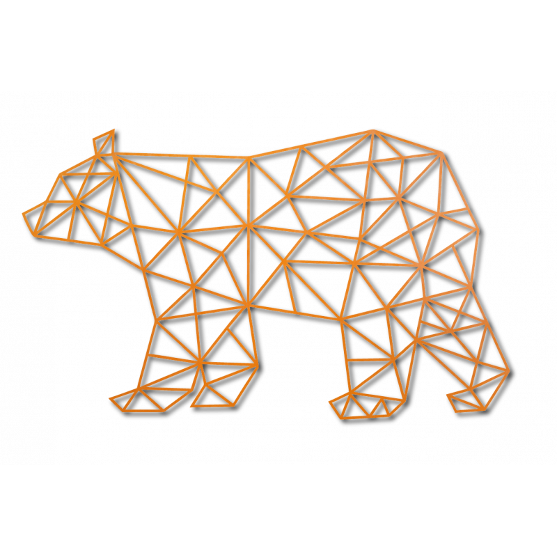 SENTOP Carved picture on the wall of a bear PR0241 black