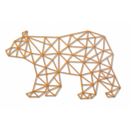 SENTOP Carved picture on the wall of a bear PR0241 black