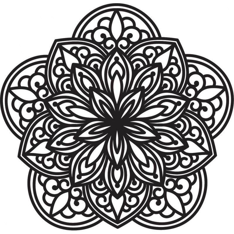 Magic mandala on the wall