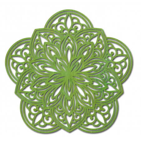 Flower Carved Mandala Wooden Plywood Wall Picture Flower Carved Mandala Wooden Plywood Wall Picture