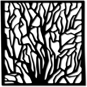 Carved Wooden wall picture made of plywood KVADERR 2