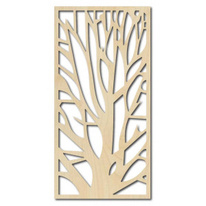 Wall painting carved from wooden plywood KONKOSM 2