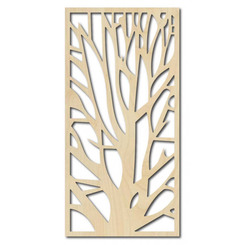 Wall painting carved from wooden plywood KONKOSM