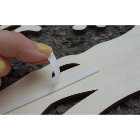 Wall painting carved from wooden plywood KONKOSM