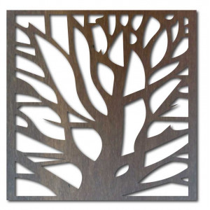 Carved picture on the wall of a wooden plywood HORLAT 2