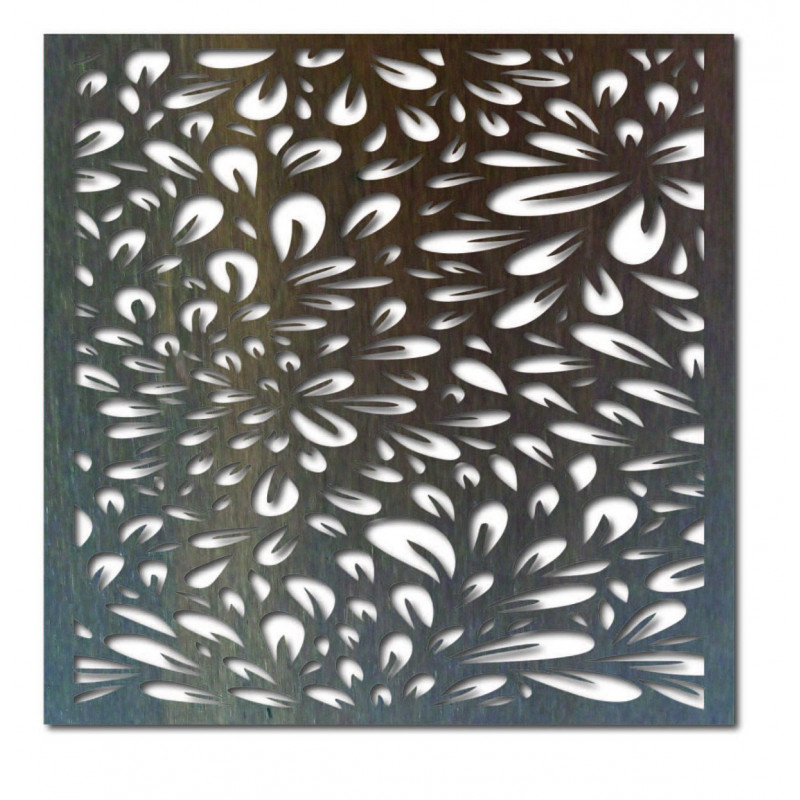 Carved wooden plywood wall picture flower HORLILG