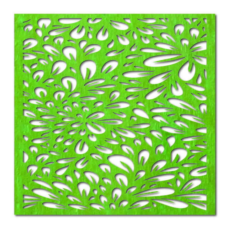Carved wooden plywood wall picture flower HORLILG