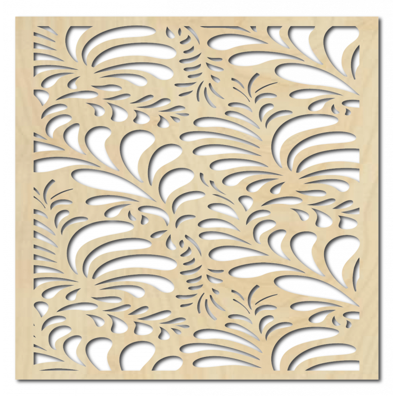 Carved wooden plywood wall picture flower LUPENE