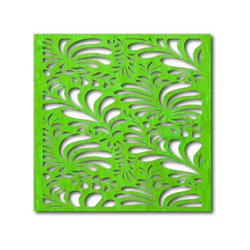 Carved wooden plywood wall picture flower LUPENE