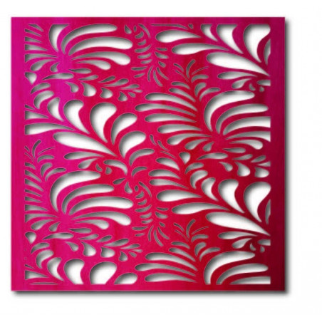 Carved wooden plywood wall picture flower LUPENE