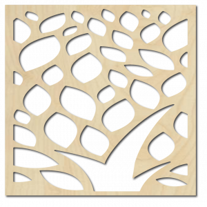 Carved picture on the wall of a wooden plywood   flower LUSEKOJ 2