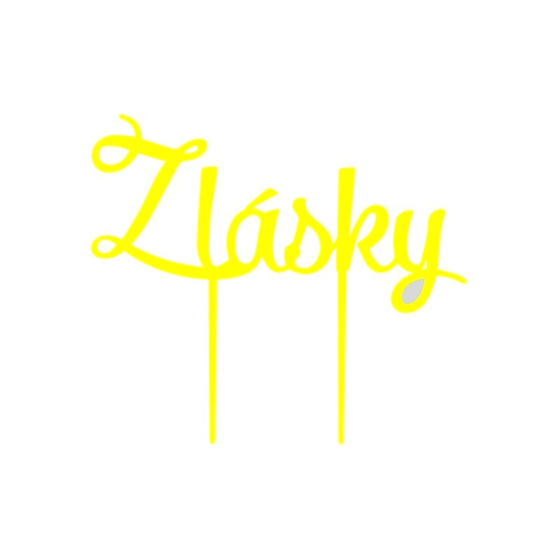 Plastic groove cake decoration for love Dimensions 190 x 166 mm