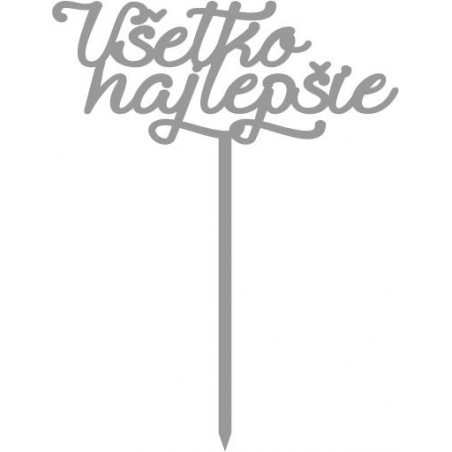 Plastic cake groove All the best Dimensions 138 x 180 mm Plastic cake groove All the best Dimensions 138 x 180 mm