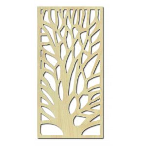 Wall painting carved from plywood tree GUTE 2