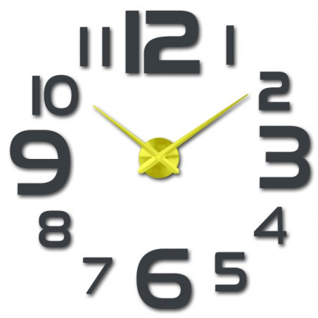 Large wall clock - modern 3D adhesive wall clock. Wall clocks for the kitchen and wall clocks for the living room!