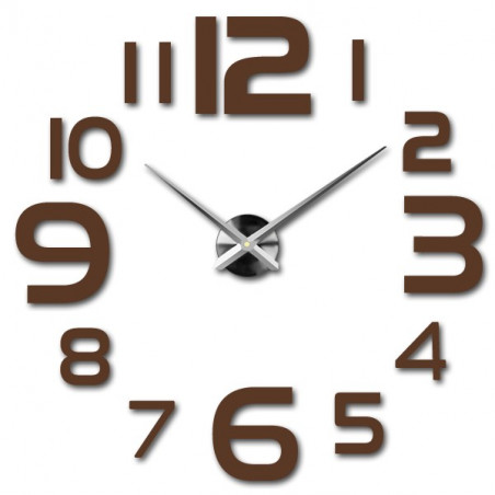 Large wall clock - modern 3D adhesive wall clock. Wall clocks for the kitchen and wall clocks for the living room!