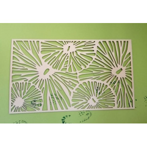 Abstract wooden picture on a wall made of plywood 3D 2