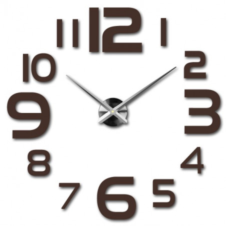 Large wall clock - modern 3D adhesive wall clock. Wall clocks for the kitchen and wall clocks for the living room!