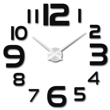 Large wall clock - modern 3D adhesive wall clock. Wall clocks for the kitchen and wall clocks for the living room!