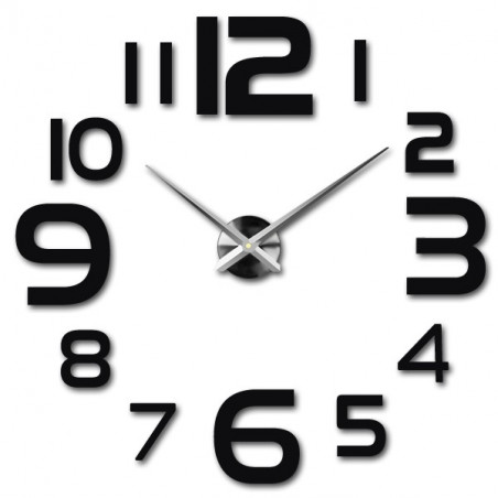 Large wall clock - modern 3D adhesive wall clock. Wall clocks for the kitchen and wall clocks for the living room!