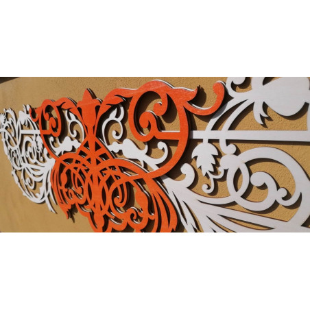 3D Carved wooden plywood picture back part Poplar