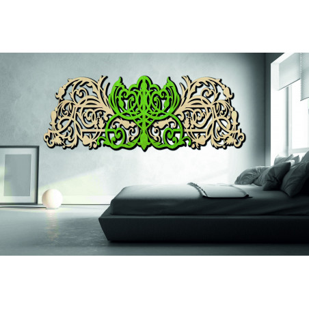 3D Carved wooden plywood picture back part Poplar