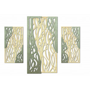 Wonderful picture on the wall of wooden plywood 2