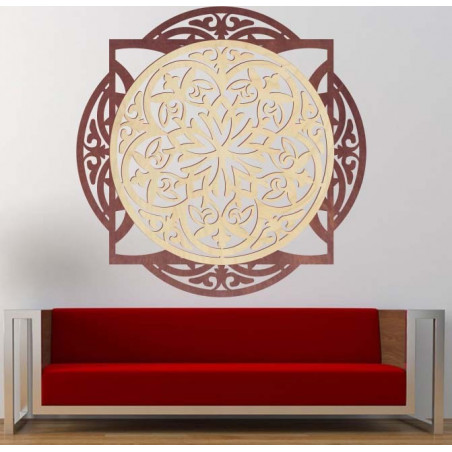 Captivating wall picture made of wooden plywood HAFFRA