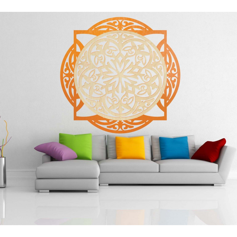 Wooden painting, elegant wall decor - FANTASIA