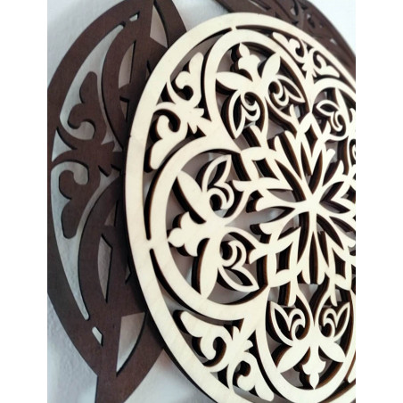 Captivating wall picture made of wooden plywood HAFFRA