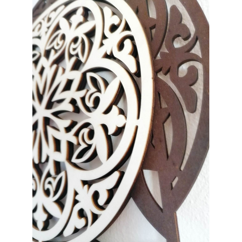 Captivating wall picture made of wooden plywood HAFFRA