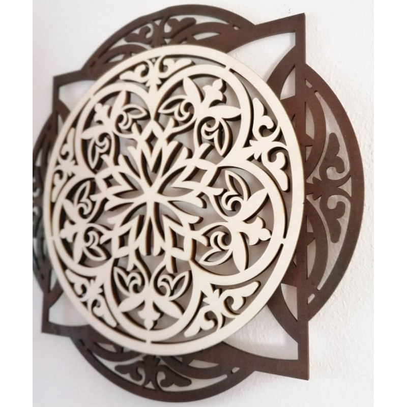 Captivating wall picture made of wooden plywood HAFFRA