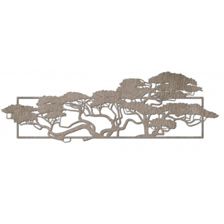 Elegant image of plywood in the design of trees 3D POMPEZII