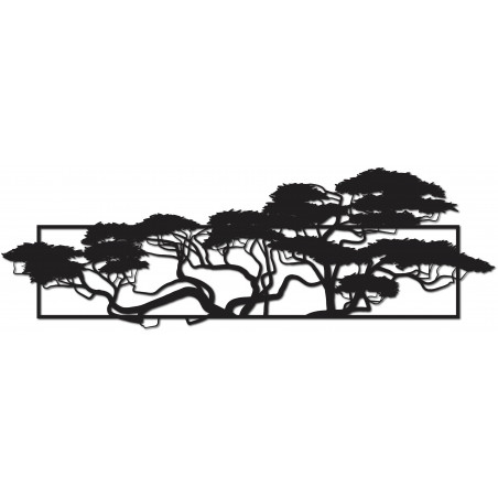 Elegant image of plywood in the design of trees 3D POMPEZII