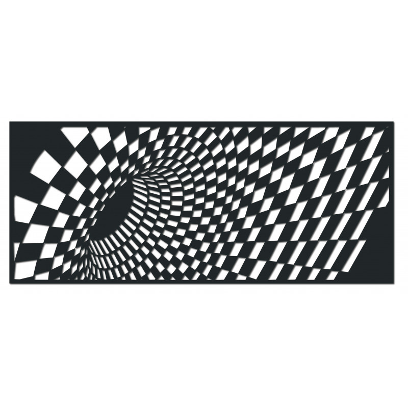 Tasteful picture on a wall of wooden plywood squares
Ulety