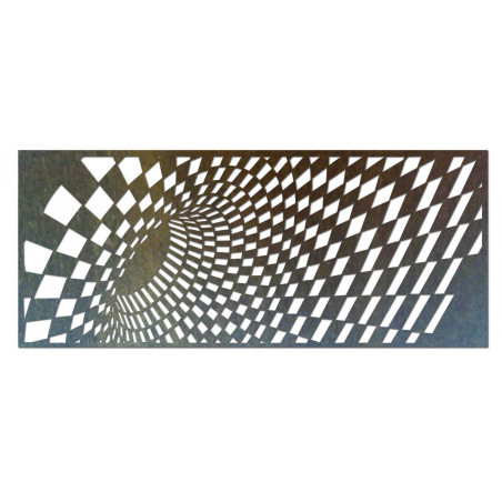 Tasteful picture on a wall of wooden plywood squares
Ulety