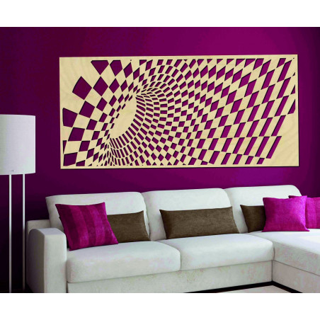 Tasteful picture on the wall of wooden plywood ULETT