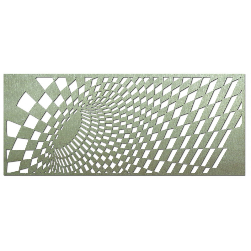 Tasteful picture on a wall of wooden plywood squares
Ulety