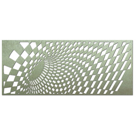 Tasteful picture on a wall of wooden plywood squares
Ulety