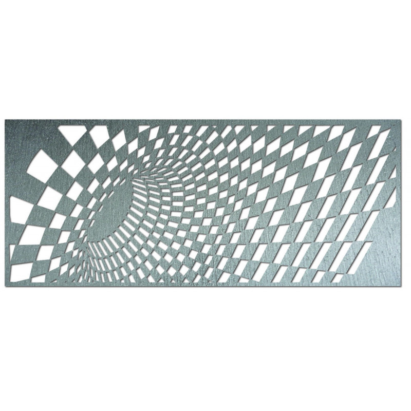 Tasteful picture on a wall of wooden plywood squares
Ulety