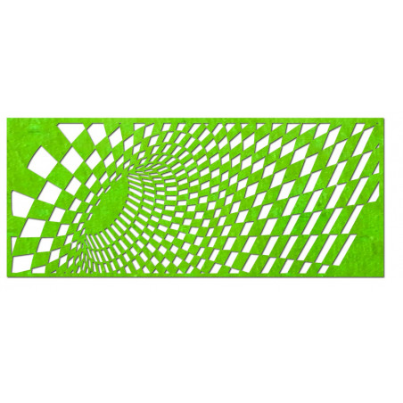 Tasteful picture on a wall of wooden plywood squares
Ulety