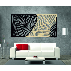 Tasteful 3D wall painting made of plywood back part Poplar original, color of the front part of your choice