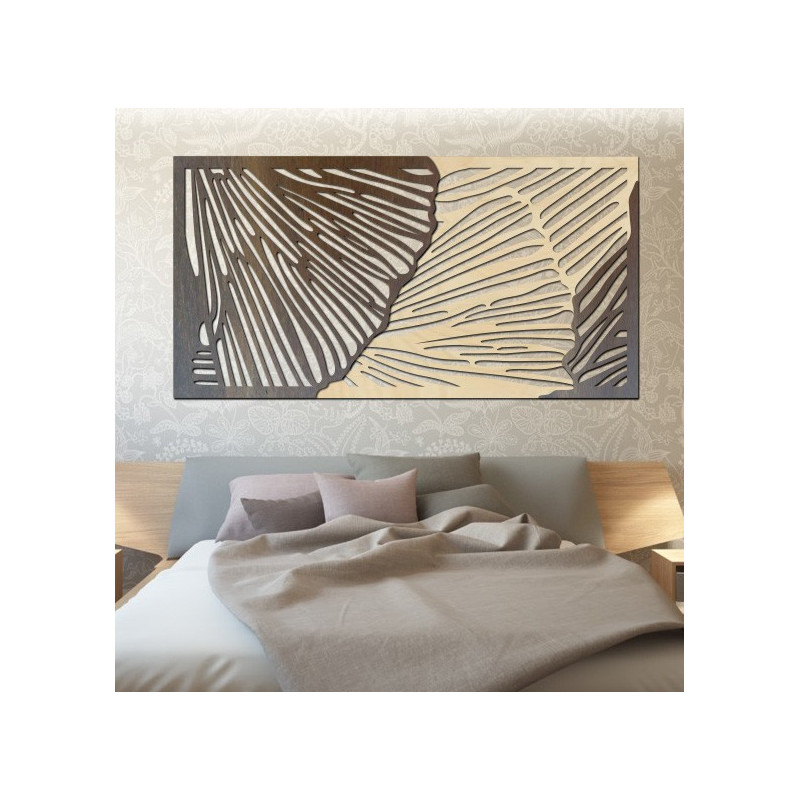 Tasteful 3D wall picture made of plywood