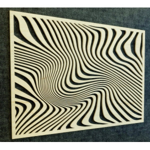 Magical wall picture made of wooden plywood 2
