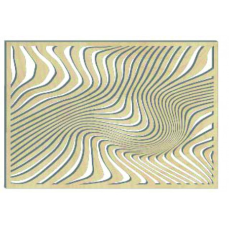 Magical wall picture made of wooden plywood